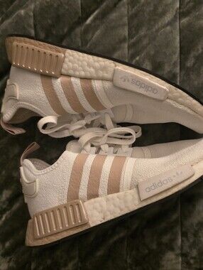 Adidas Originals NMD_R1 'White Ash Pearl' Sneakers (Women's 7)